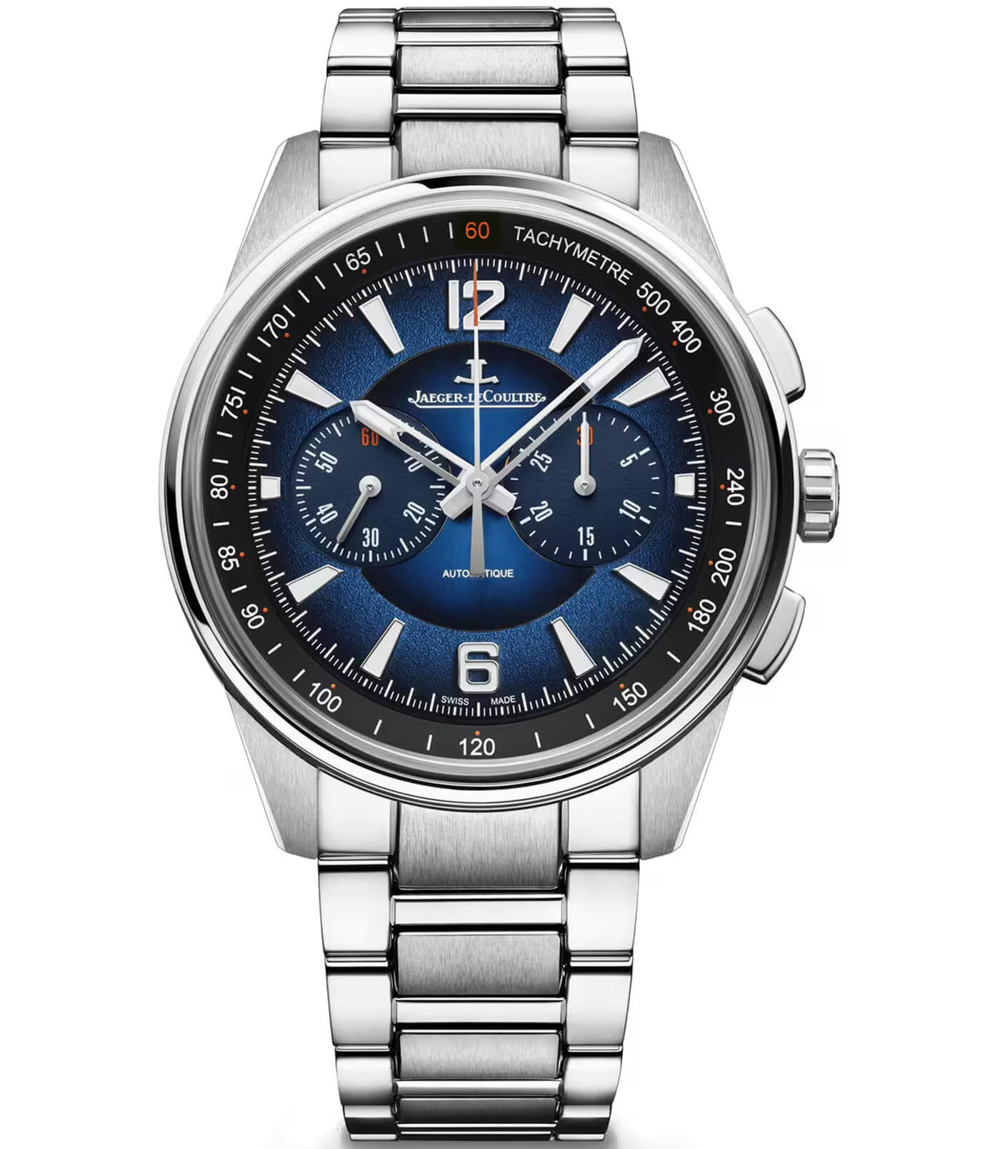 Polaris 42 mm Automatic Steel Chronograph Watch Two straps included Jaeger-LeCoultre