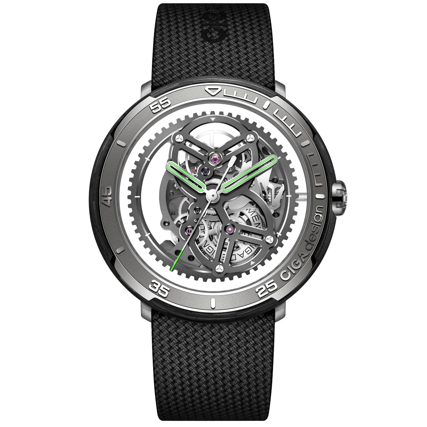 CIGA design RACING-INSPIRED AUTOMATIC SKELETON WATCH VECTOR Carbon Fiber CIGA design