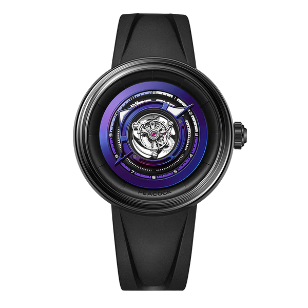 Peacock Black Hole Central Tourbillon Watch– Event Horizon Edition Peacock