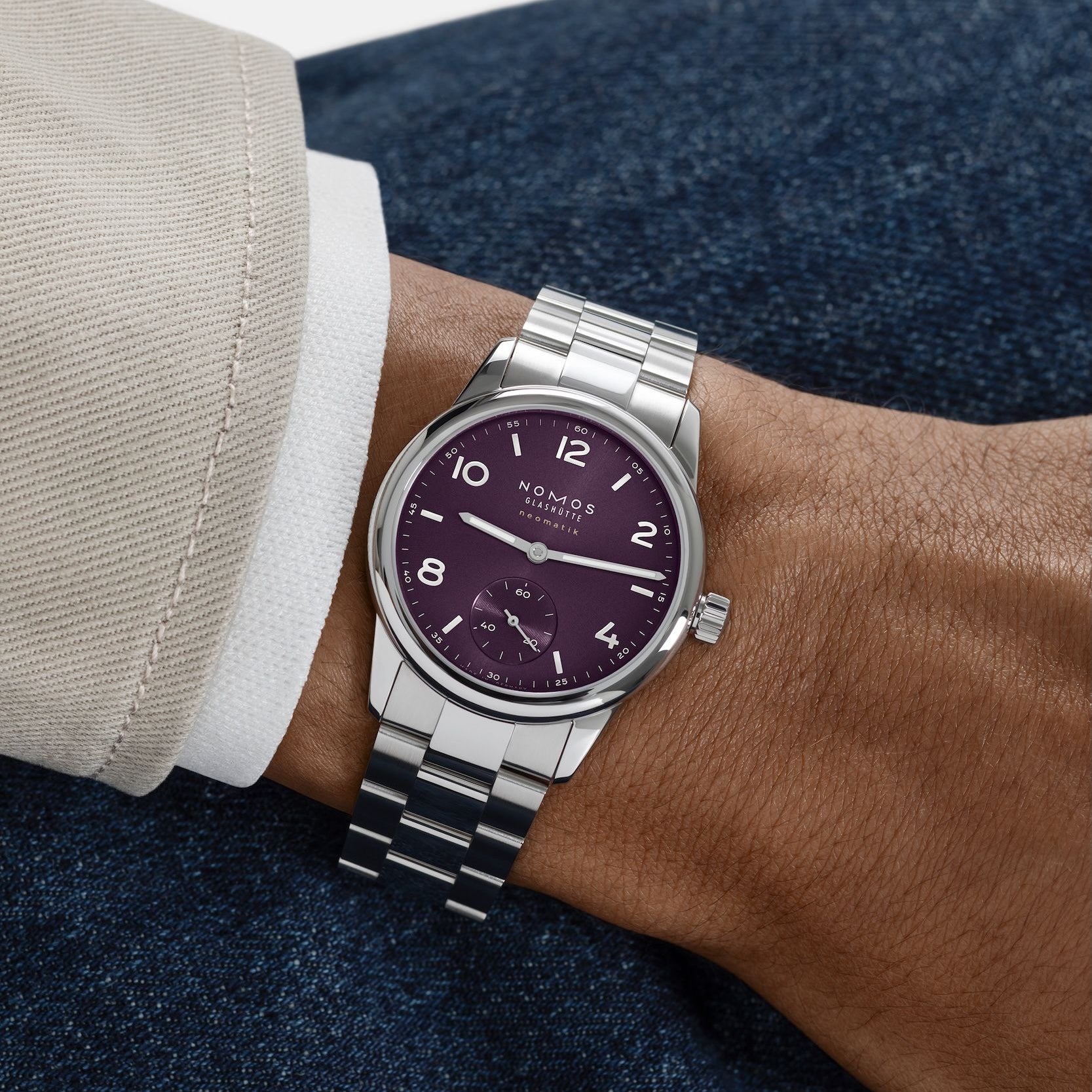 Club Sport neomatik 34 purple NOMOS Glashütte