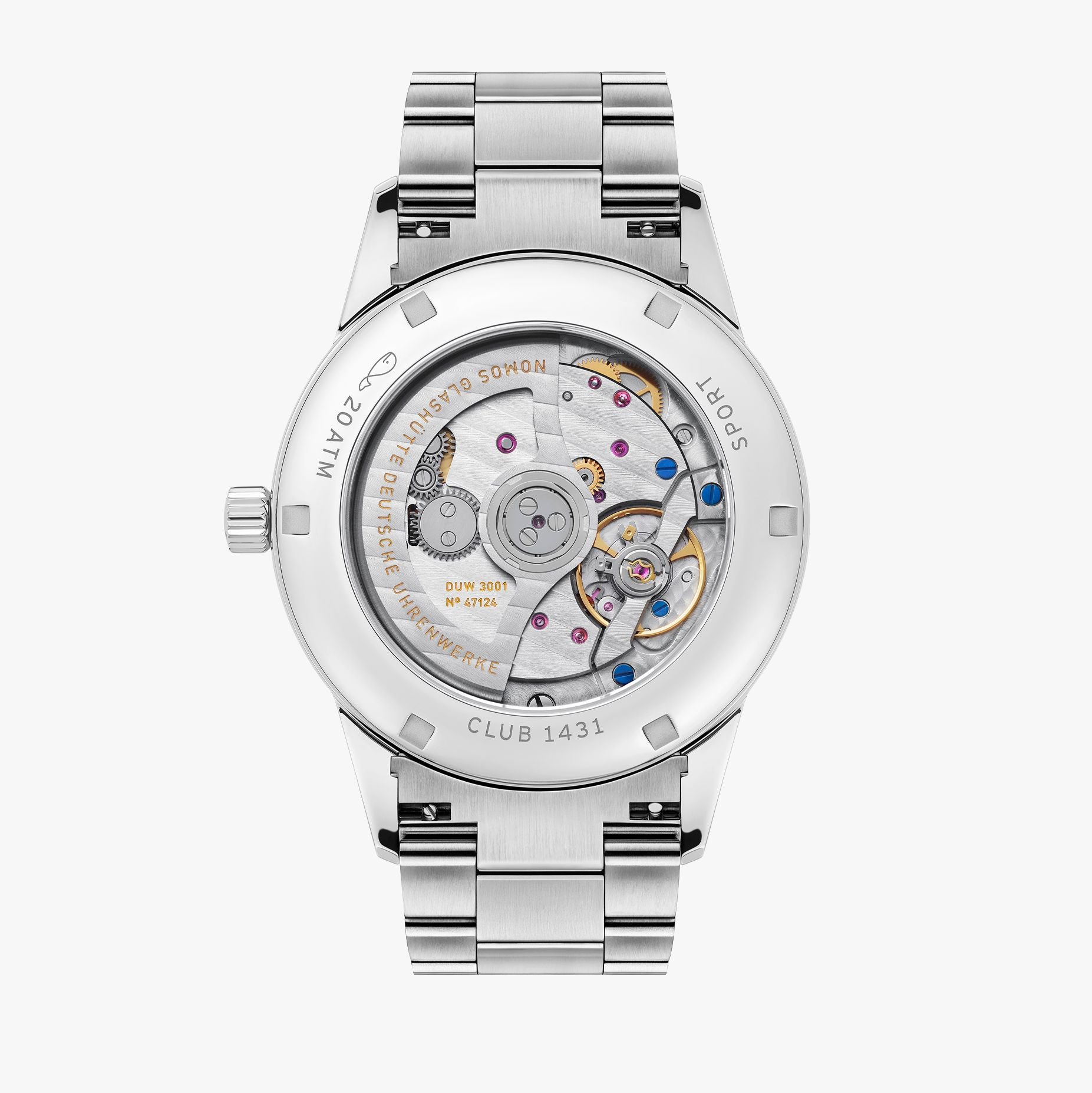 Club Sport neomatik 39 smoke NOMOS Glashütte