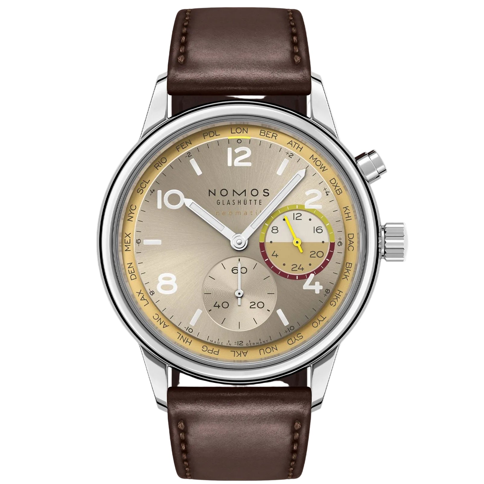 Club Sport neomatik Worldtimer Reverie NOMOS Glashütte