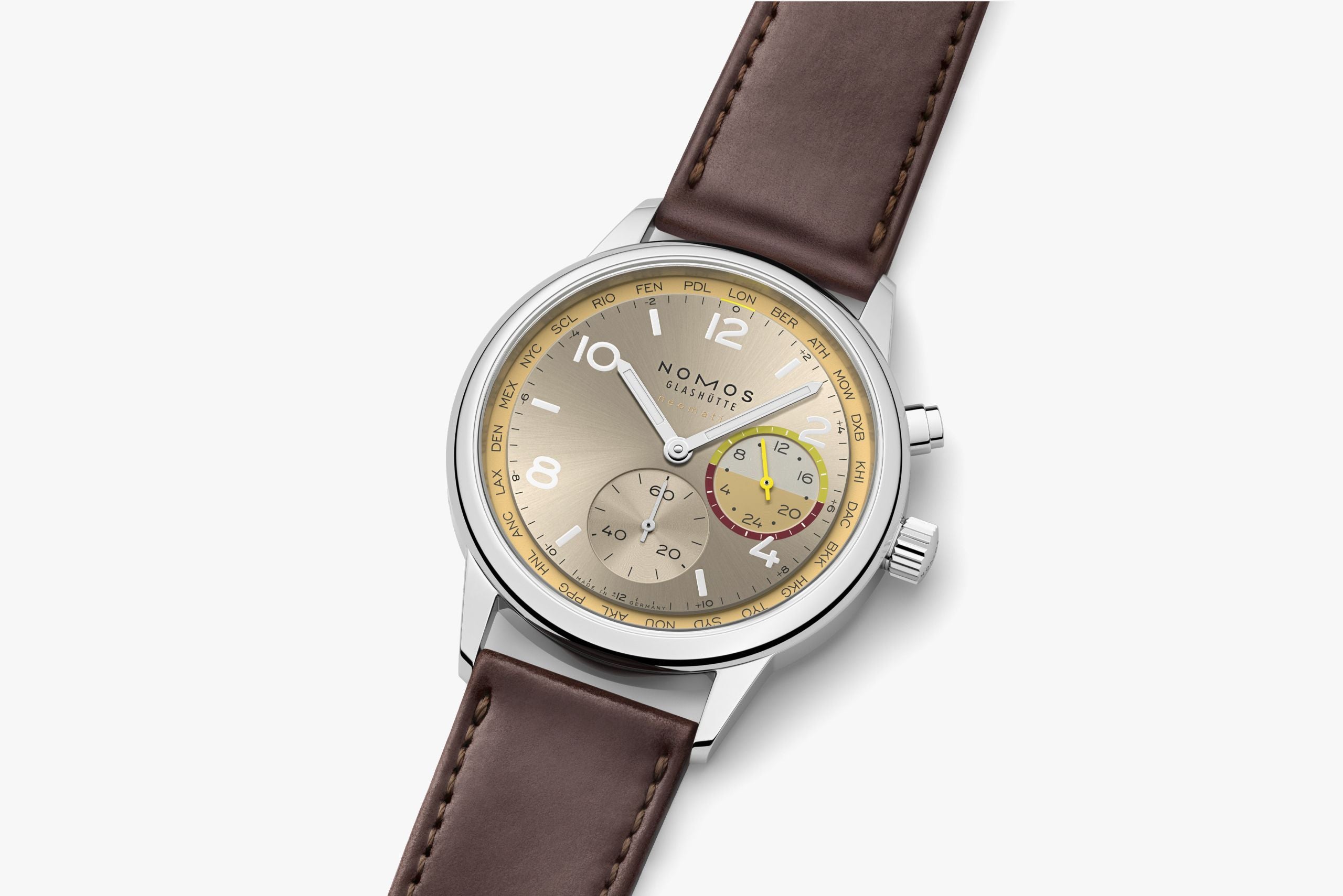 Club Sport neomatik Worldtimer Reverie NOMOS Glashütte