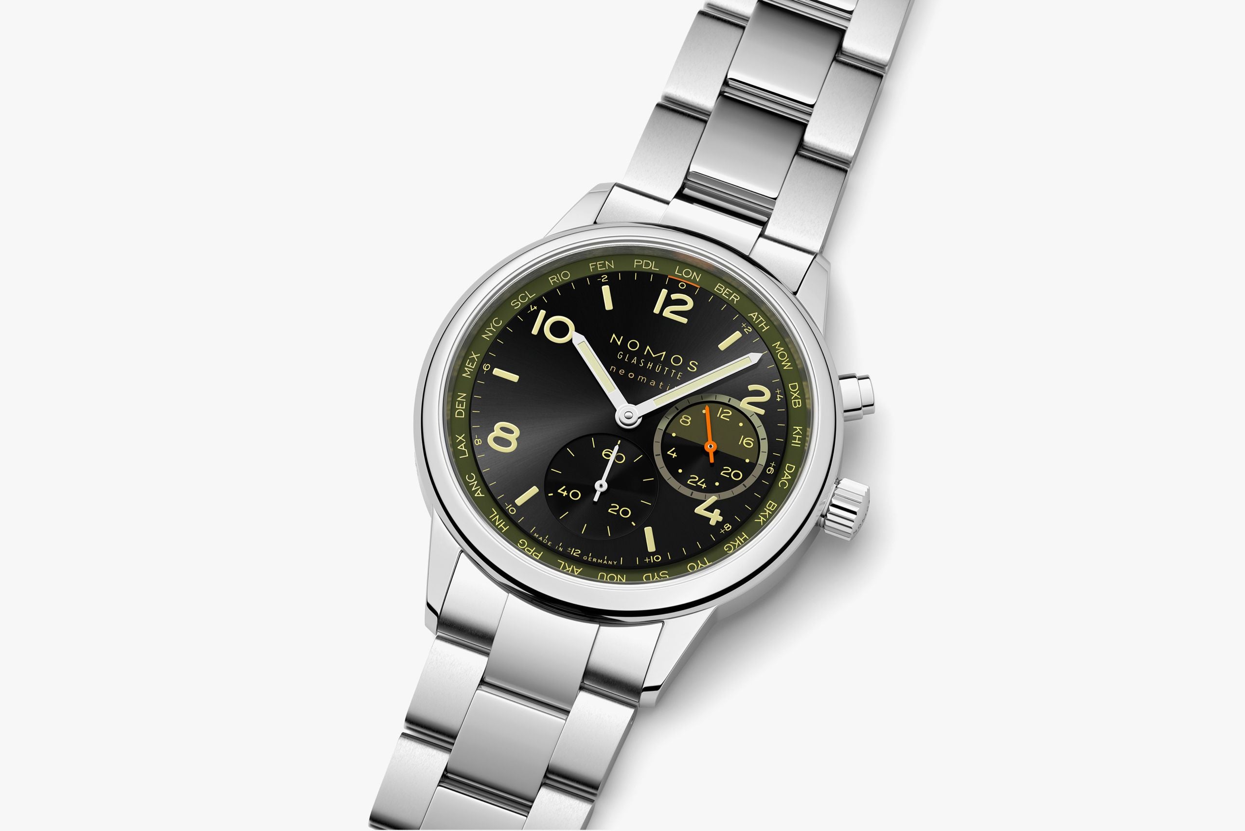 Club Sport neomatik Worldtimer Vector NOMOS Glashütte