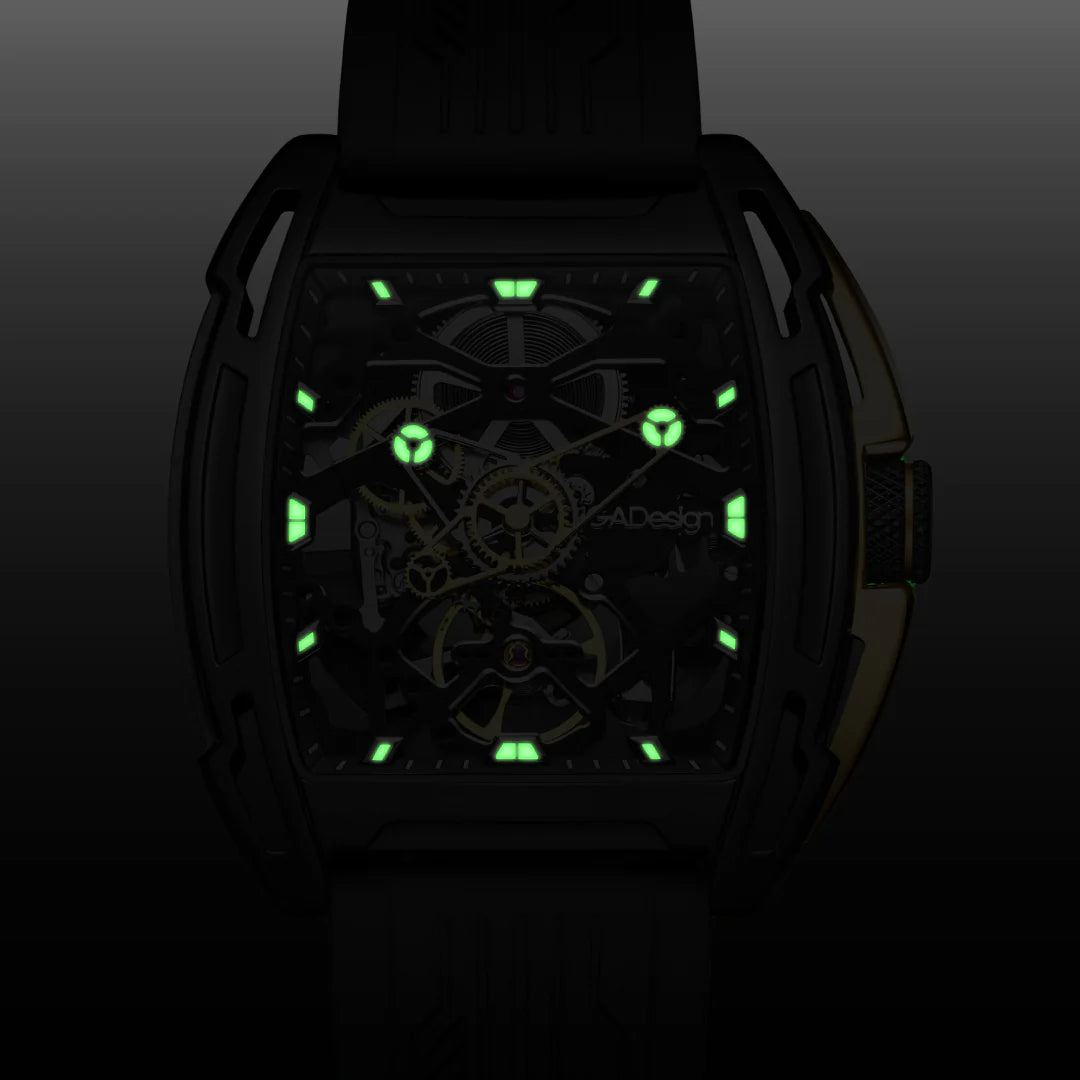 CIGA design AUTOMATIC SKELETON WATCH · EDGE EXPLORATION Black