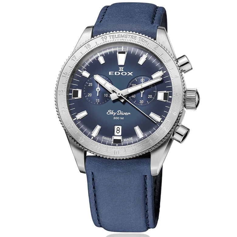 EDOX MEN'S SKYDIVER CHRONOGRAPH QUARTZ LIMITED-EDITION WATCH