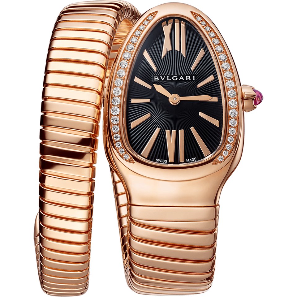 Bvlgari Serpenti Tubogas 18Kt Rose Gold 35Mm Ladies Watch