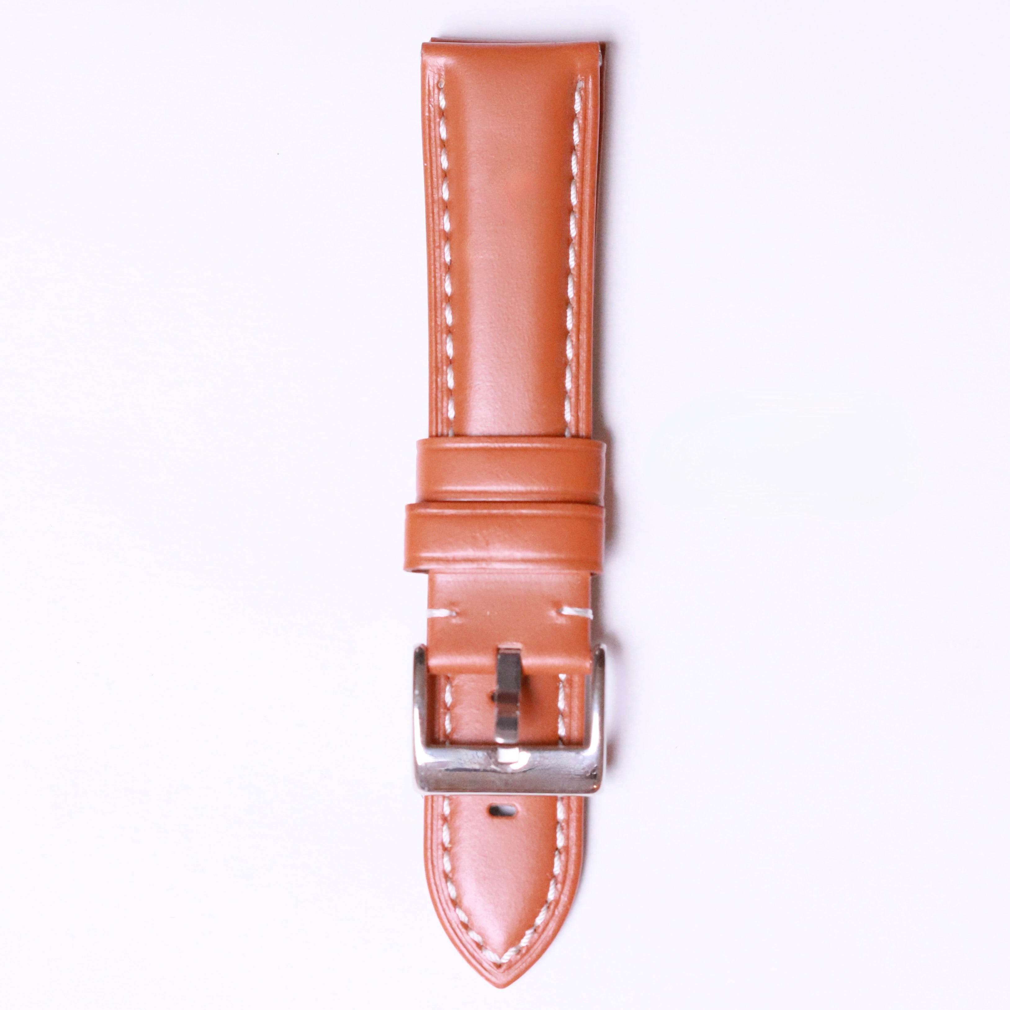 Edge High Quality cow leather 22mm " Brown - Light Havana" - Azzam Watches