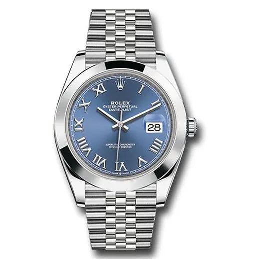 Rolex Datejust 126300 BLRJ Blue Roman Numerals 41Mm Stainless Steel Ju