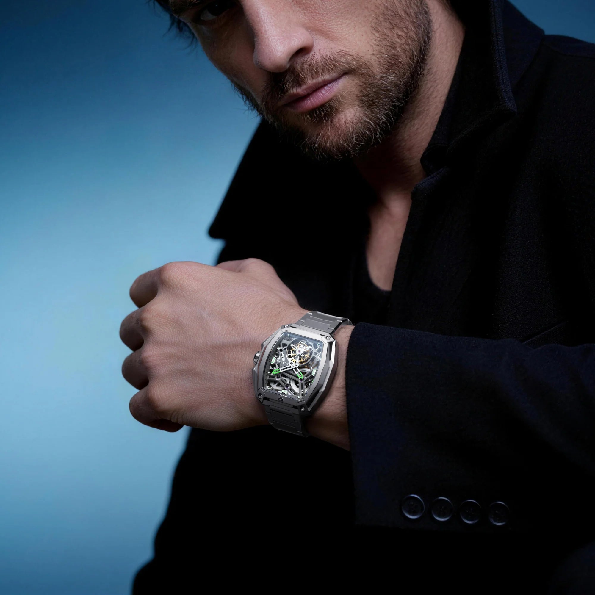 CIGA design ADVANCED SKELETON COMPLICATION WATCH HUNTER · TOURBILLON CIGA design
