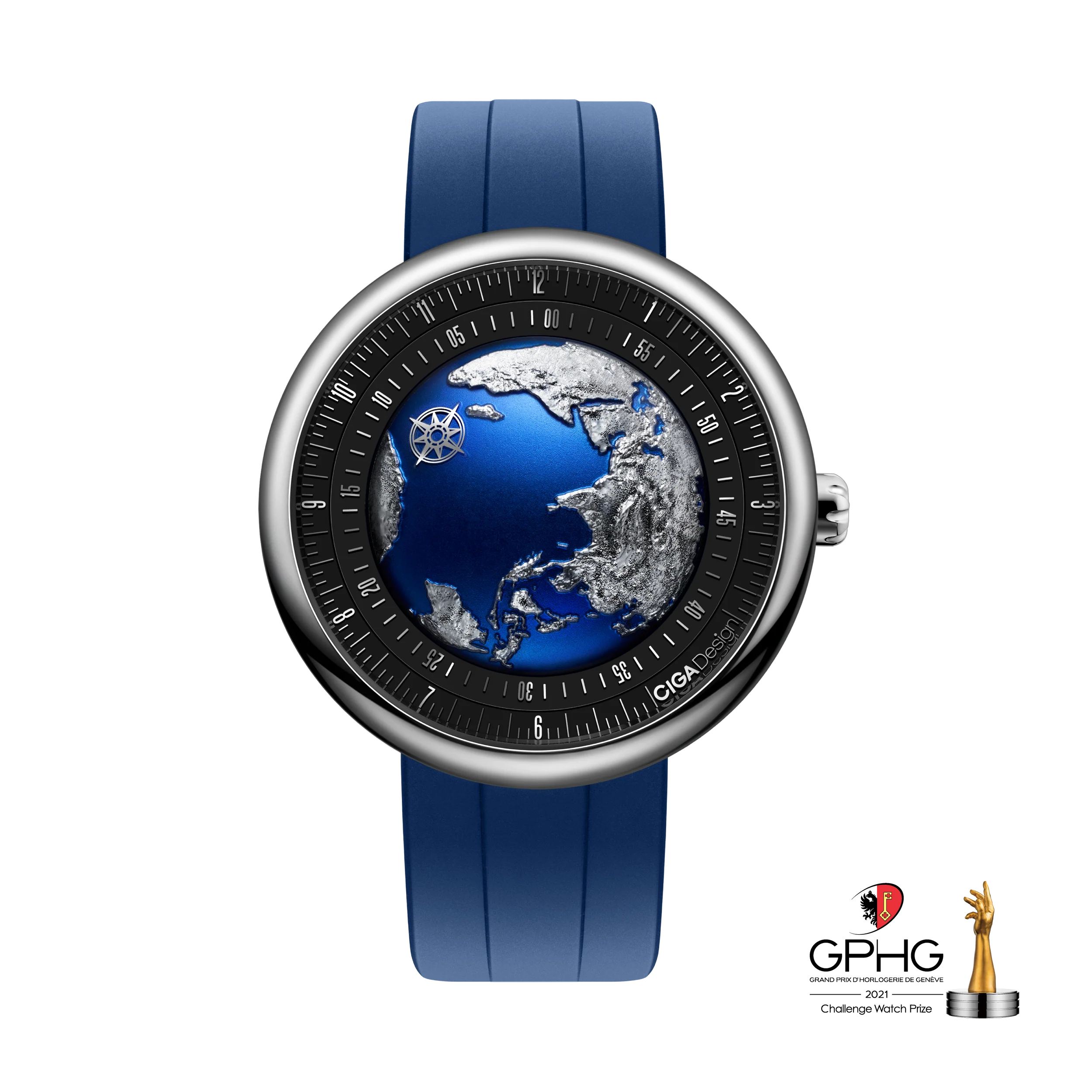 CIGA design MECHANICAL WATCH BLUE PLANET II Titanium alloy Case 43mm