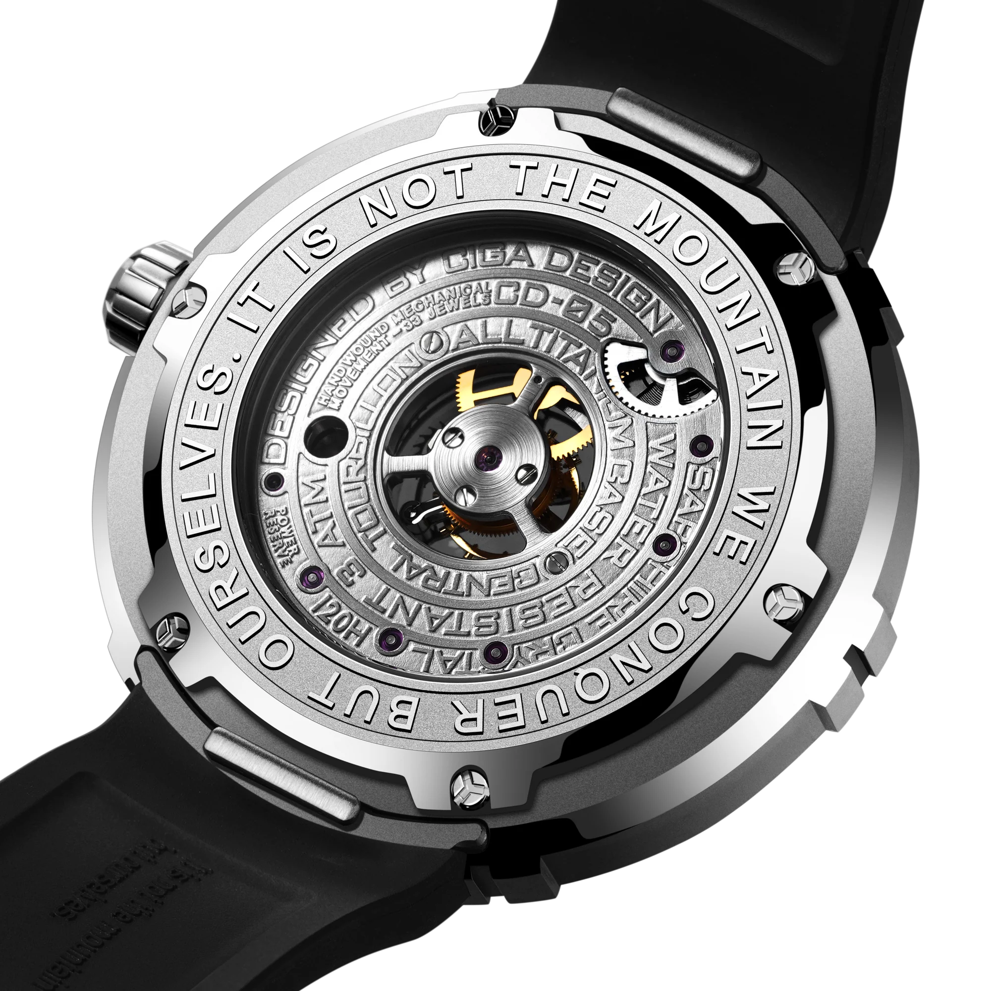 CIGA design CENTRAL TOURBILLON WATCH · EVEREST 70TH ANNIVERSARY EDITION Titanium