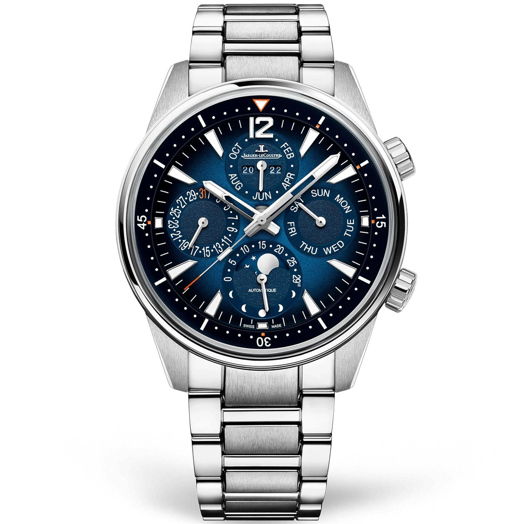 Polaris 42 mm Automatic Steel Perpetual Calendar Watch Two straps included Jaeger-LeCoultre