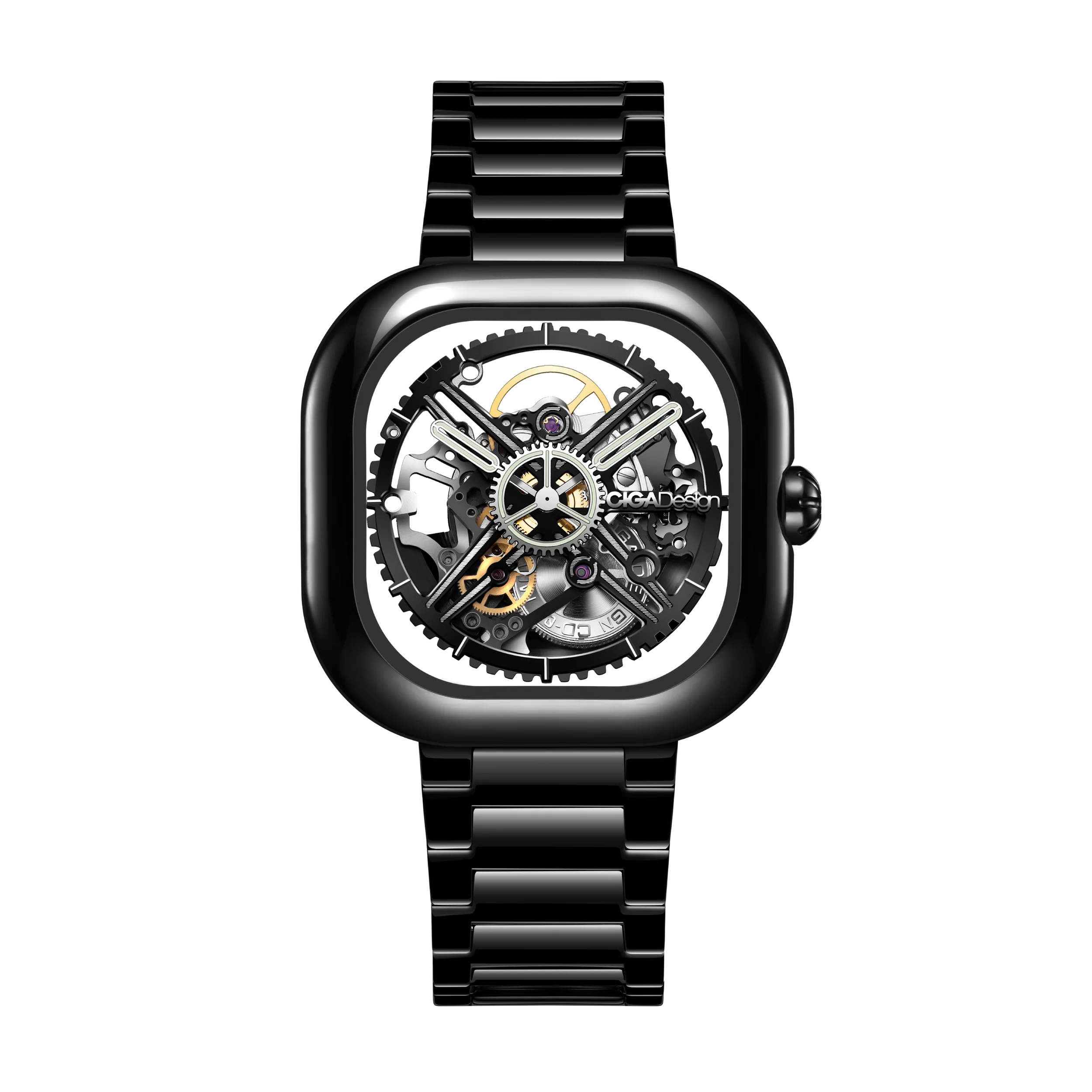 CIGA design MECHANICAL WATCH EASTERN JADE Black