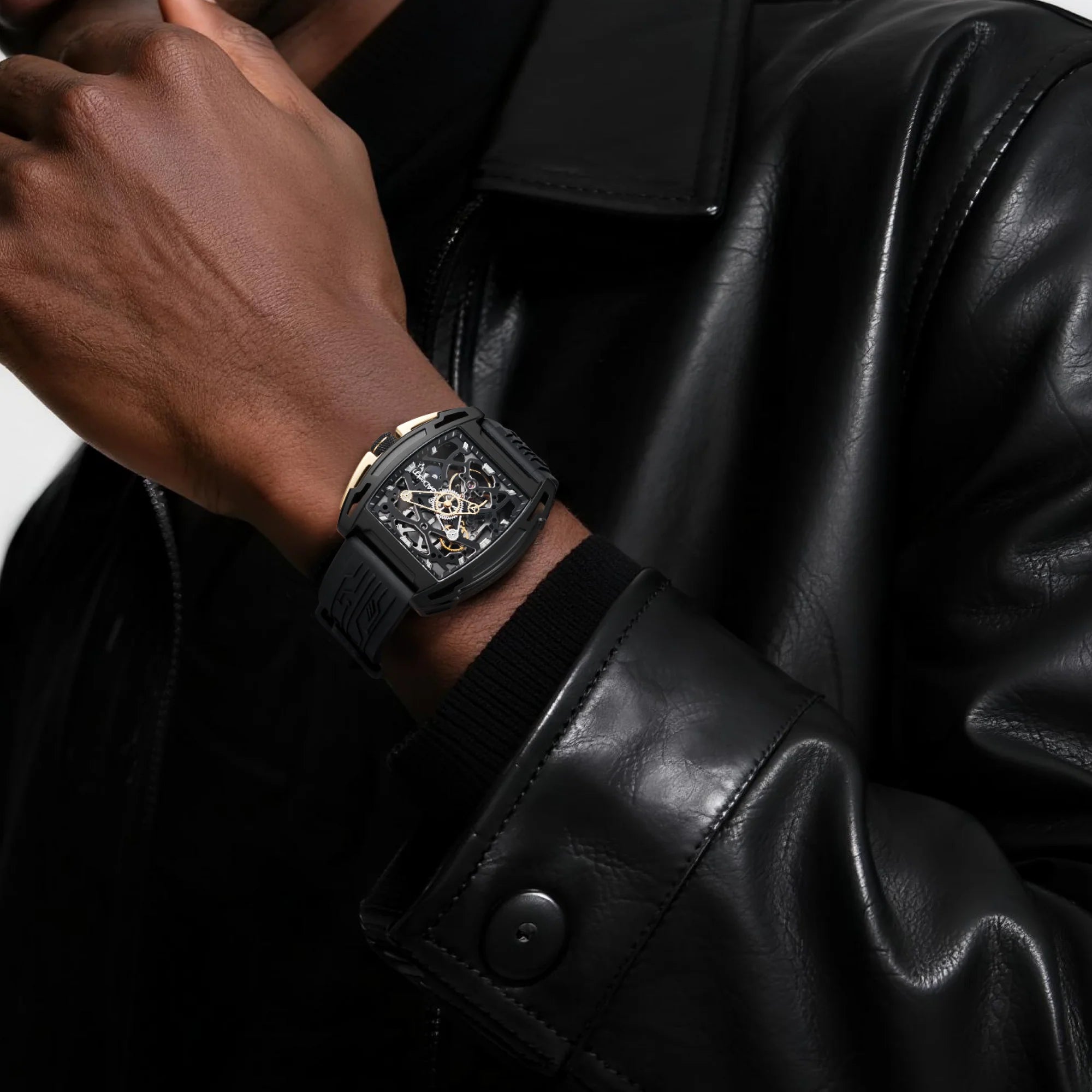 CIGA design AUTOMATIC SKELETON WATCH · EDGE EXPLORATION Black