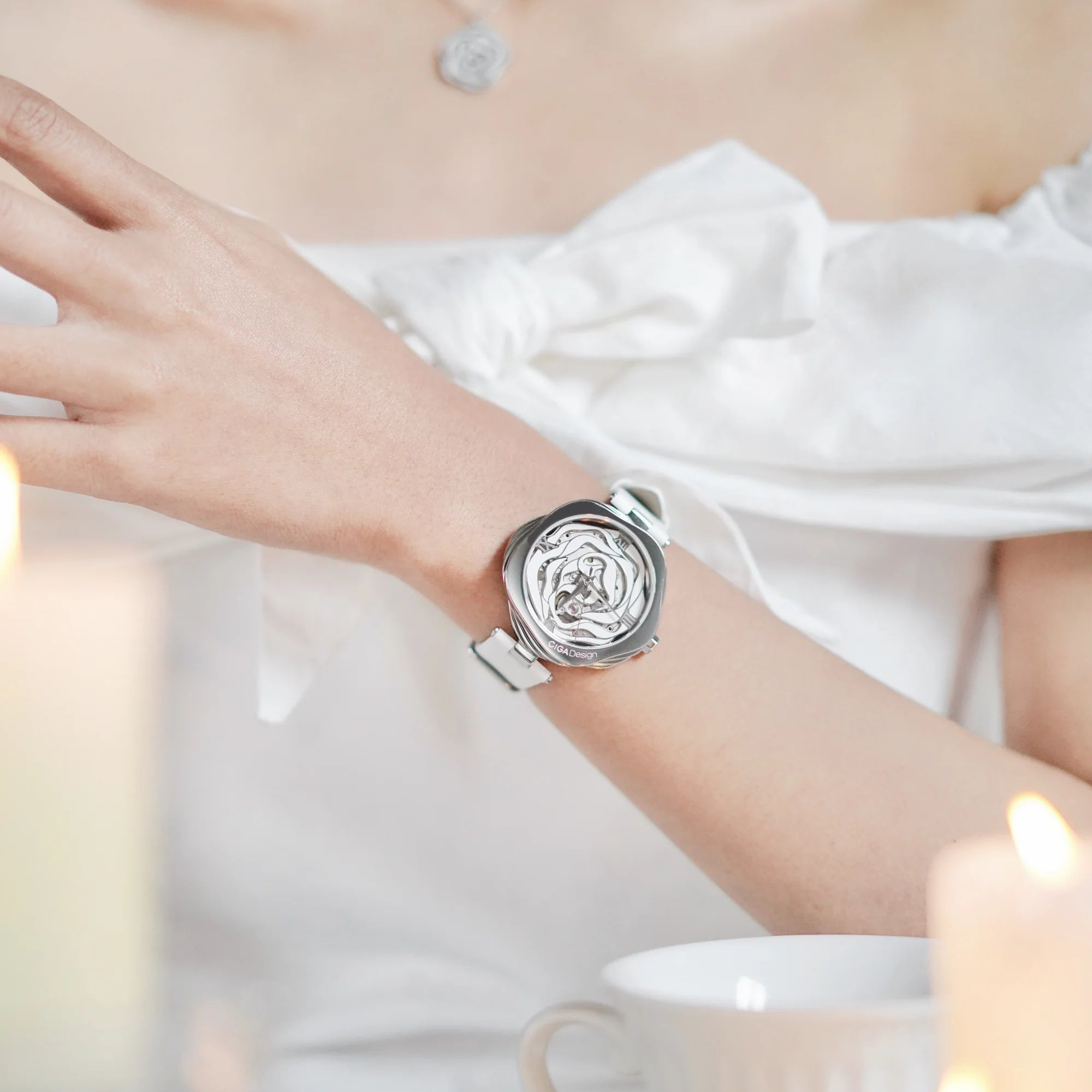 CIGA design WATCH DENMARK ROSE Leather Strap Quartz