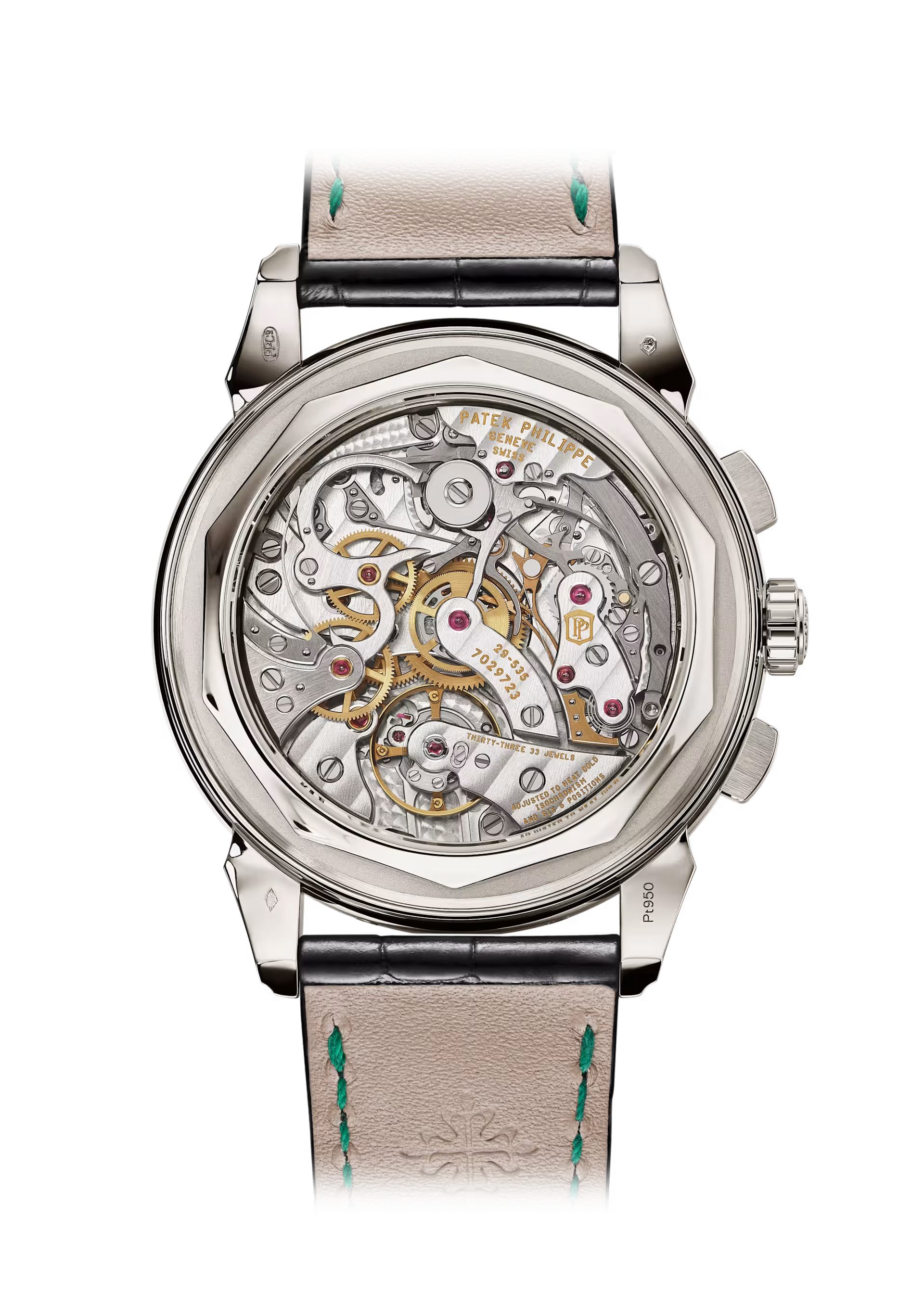 ساعة باتيك فيليب جراند كومبليكايشنز 5270P-014 بتقويم دائم، قطر 41 مم، مينا أخضر، ساعة رجالية