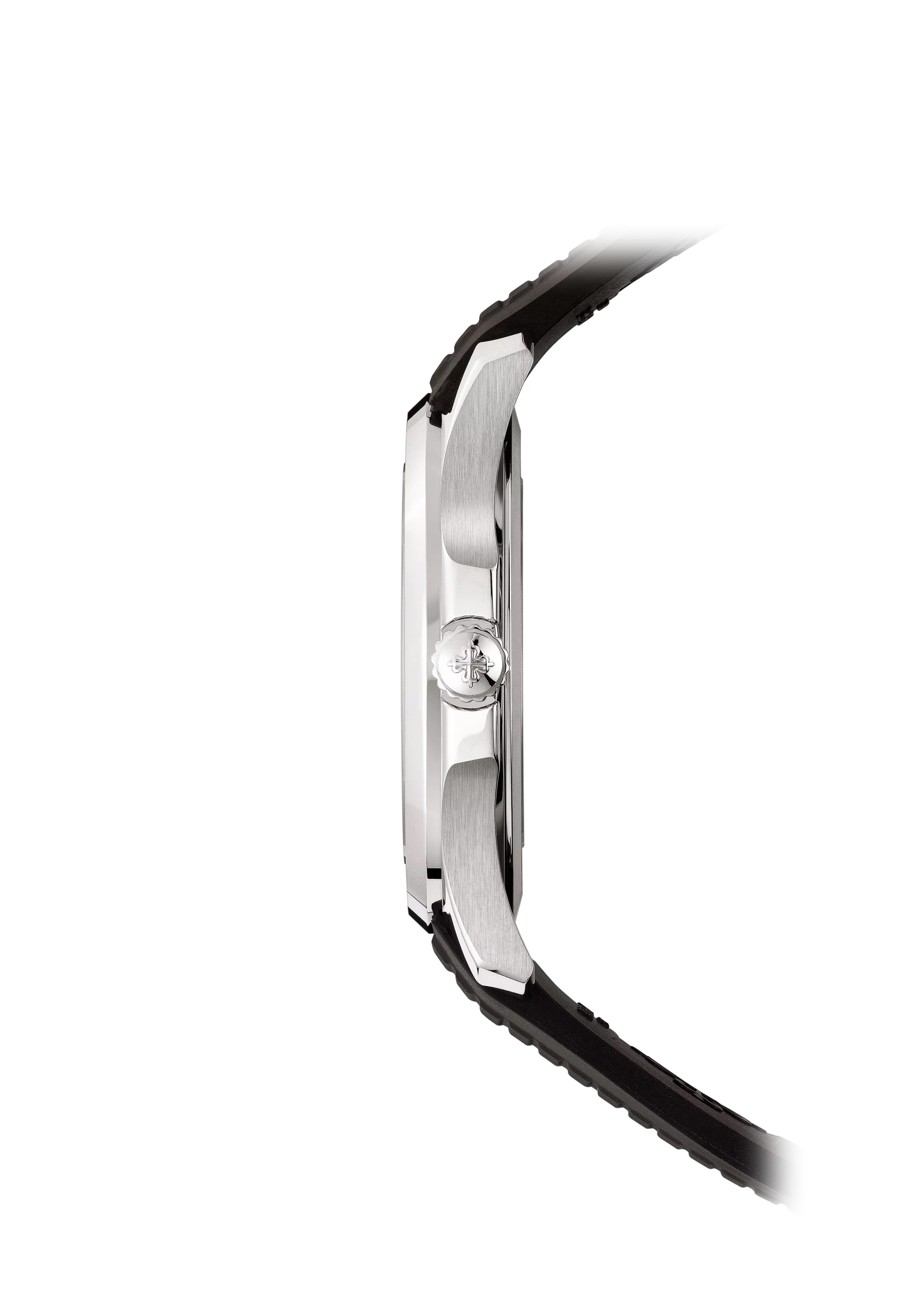 ساعة باتيك فيليب أكوانوت 5167A-001 ذات مينا أسود وأرقام عربية