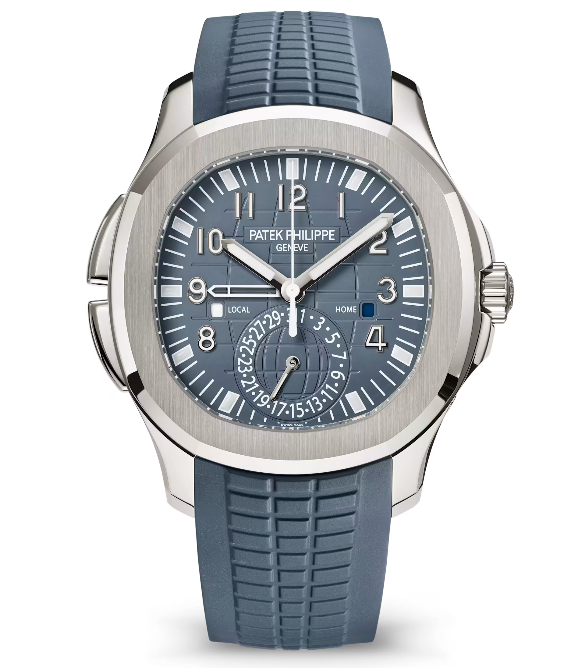 Patek Philippe Aquanaut Travel Time 5164G-001 White Gold Blue Dial 41mm Men’s Watch