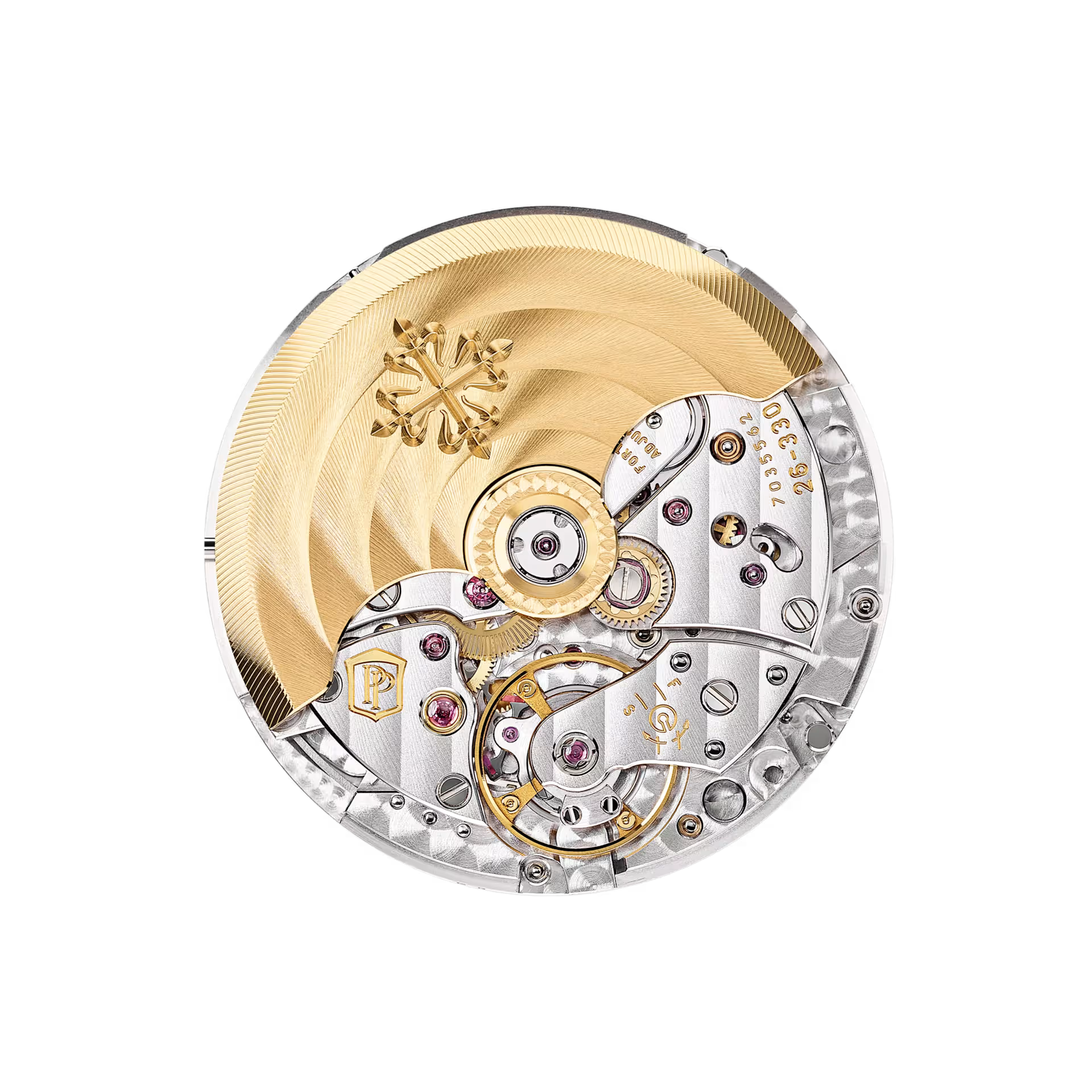 ساعة باتيك فيليب كالاترافا 5212A-001، مينا فضي أوبالين، سوار جلدي، قطر 40 مم، ساعة رجالية