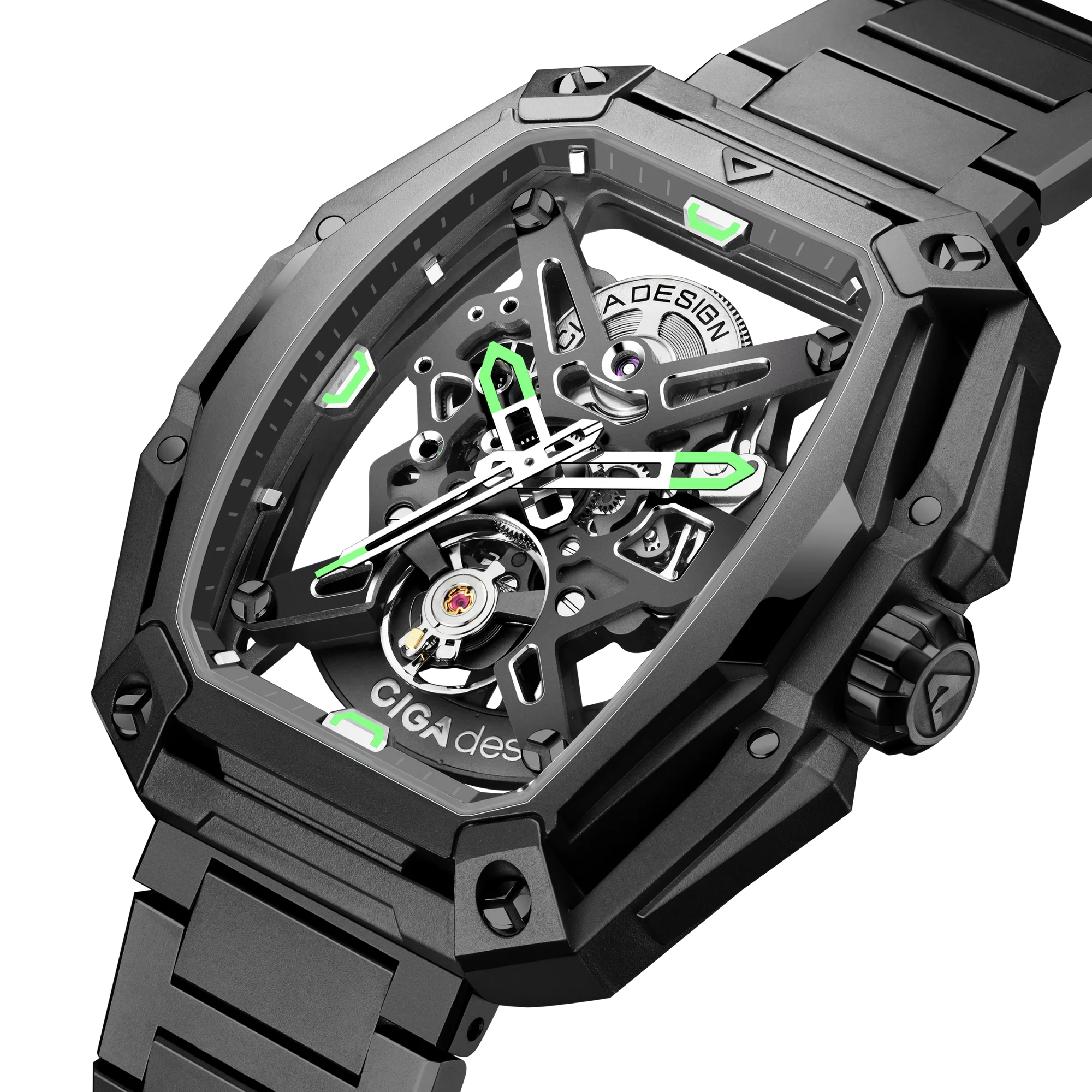 ساعة CIGA design أوتوماتيكية · HUNTER Carbon 43mm