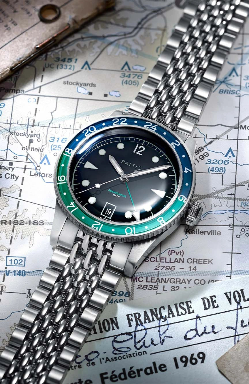 BALTIC AQUASCAPHE Aquascaphe GMT - Green - Beads of rice