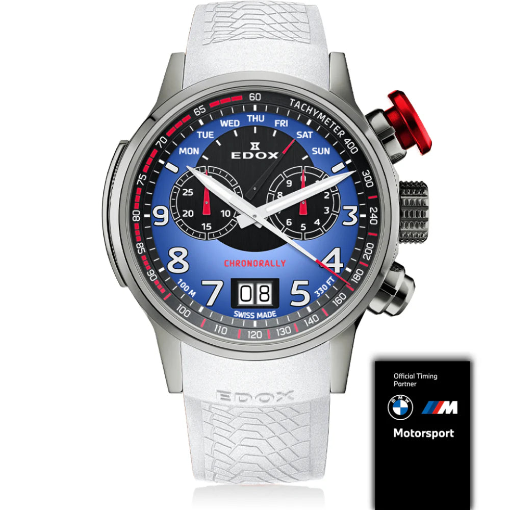 EDOX MEN'S CHRONORALLY LIMITED EDITION BMW CHRONOGRAPH WATCH