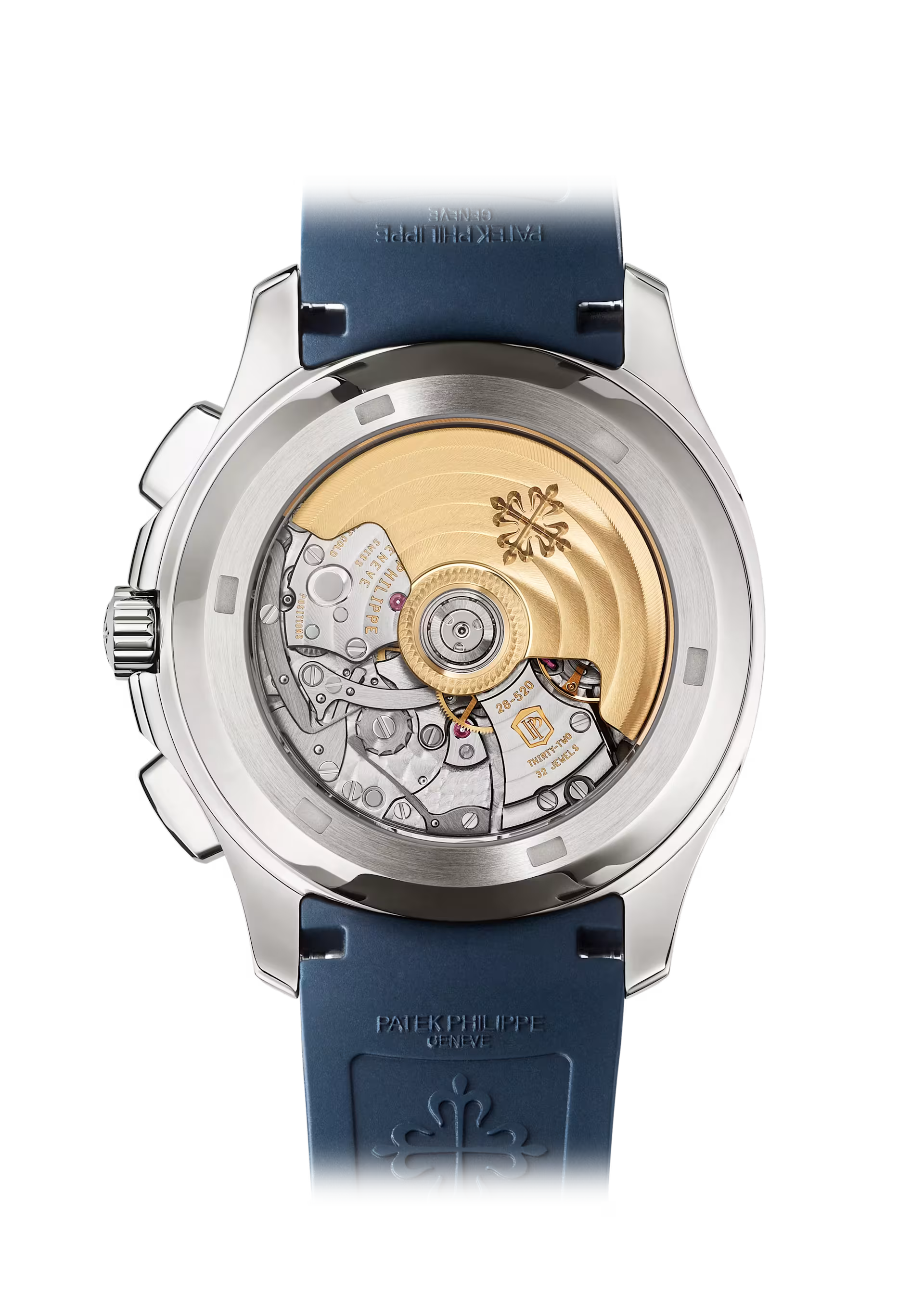 Patek Philippe Aquanaut 5968G-001 Blue Dial Flyback Chronograph 42.2mm18K White Gold Mid Night Blue Rubber Straps