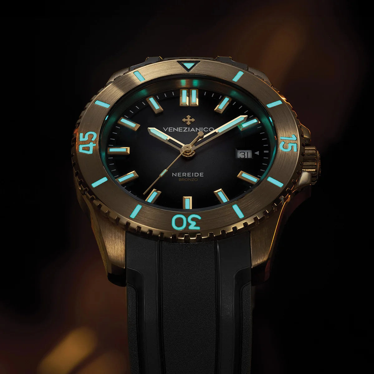 Nereide Bronzo With Additional Leather Strap 4521555ALB Venezianico