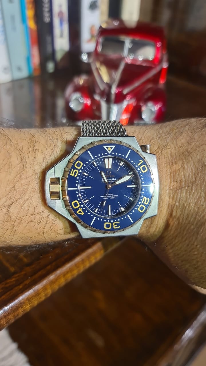 OMEGA SEAMASTER PLOPROF 1200M SEDNA™ GOLD ON TITANIUM - مستعملة بحالة ممتازة