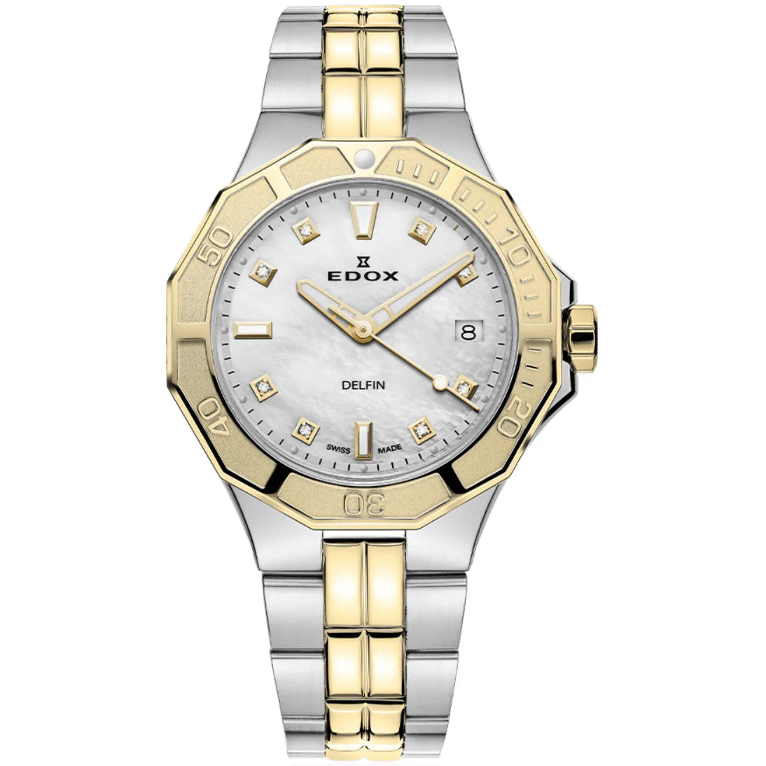 EDOX WOMEN'S DELFIN DIVER QUARTZ WATCH