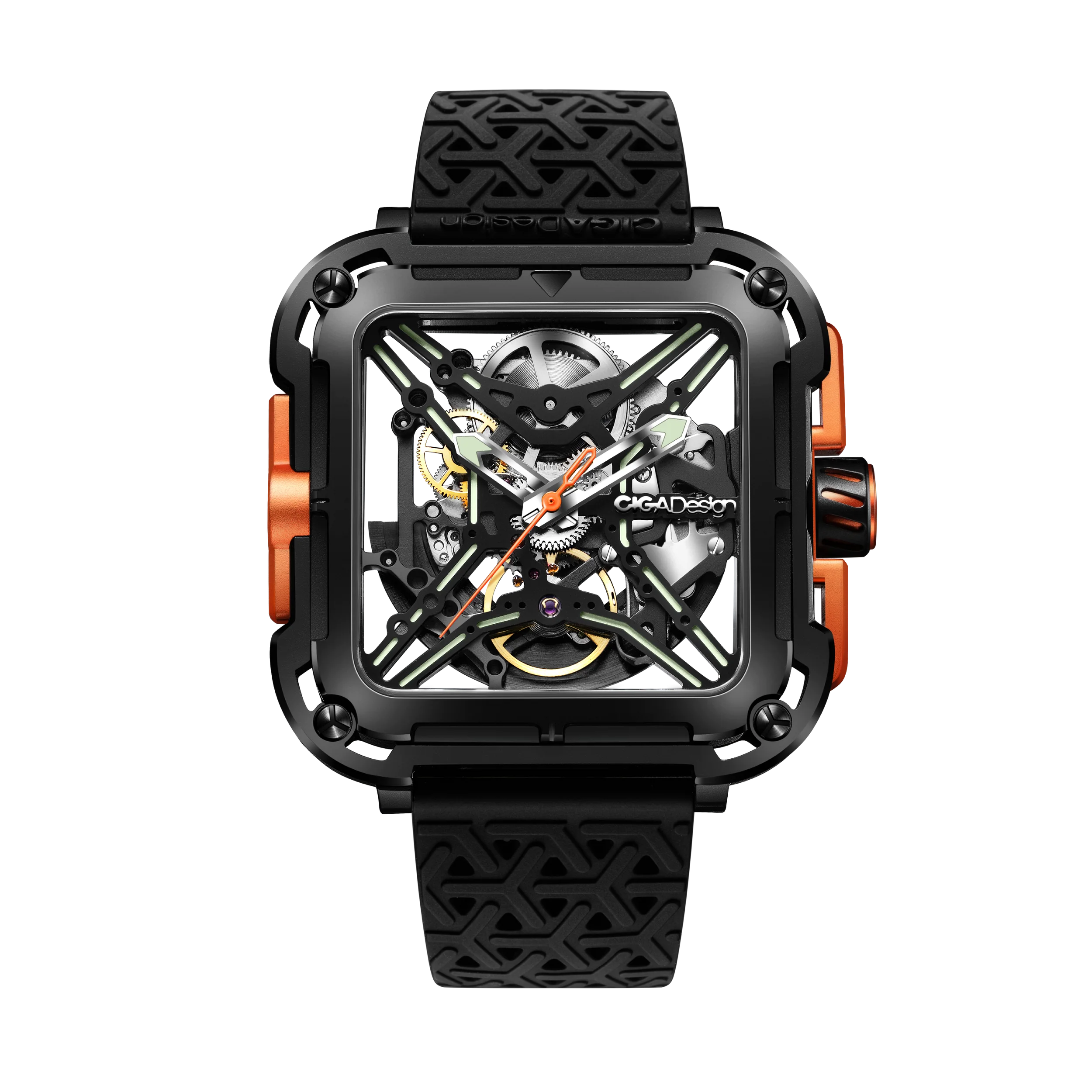 CIGA design MECHANICAL WATCH GORILLA Black+Orange