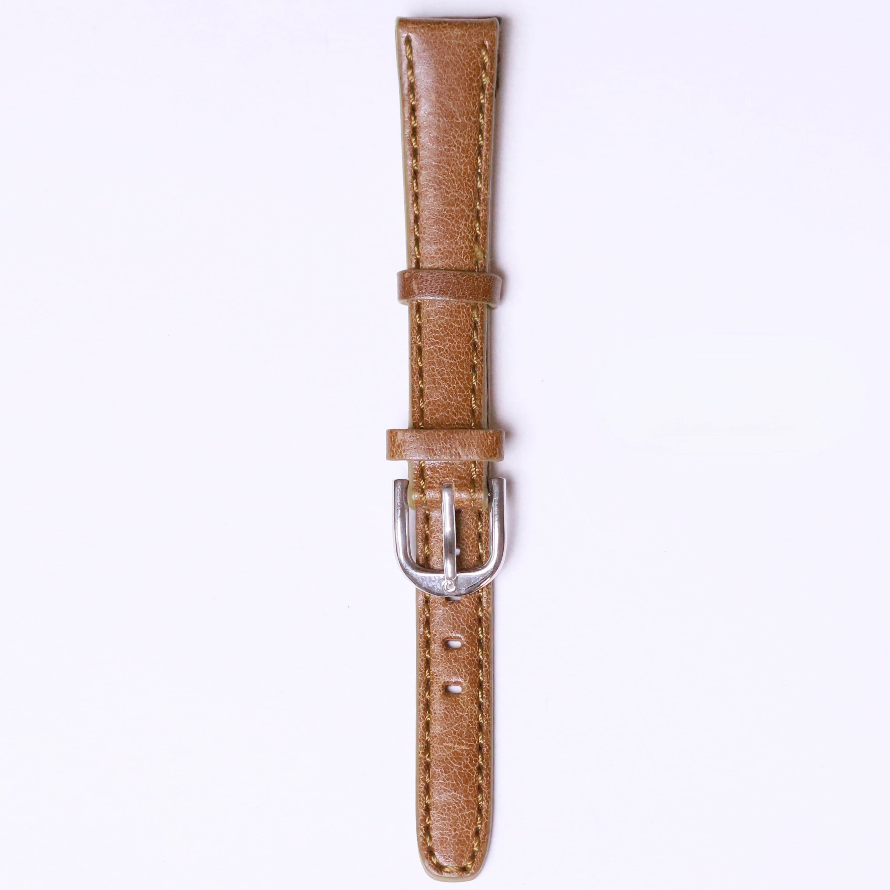Natural Leather with steel buckle " Brown " 12mm - Azzam Watches