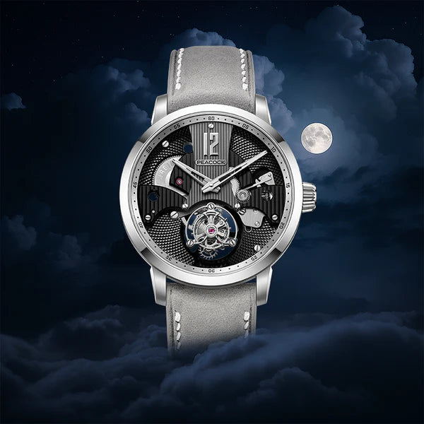Peacock Witness Hand-Made Guilloché Tourbillon Watch - Reimagined Edition Peacock