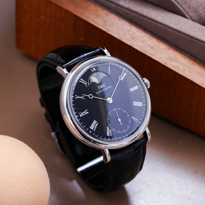 IWC Vintage Portofino Moonphase IW544801 Black Dial