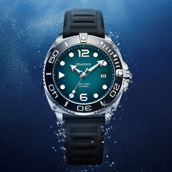 PEACOCK Just Dive Automatic Waterproof Watch Peacock