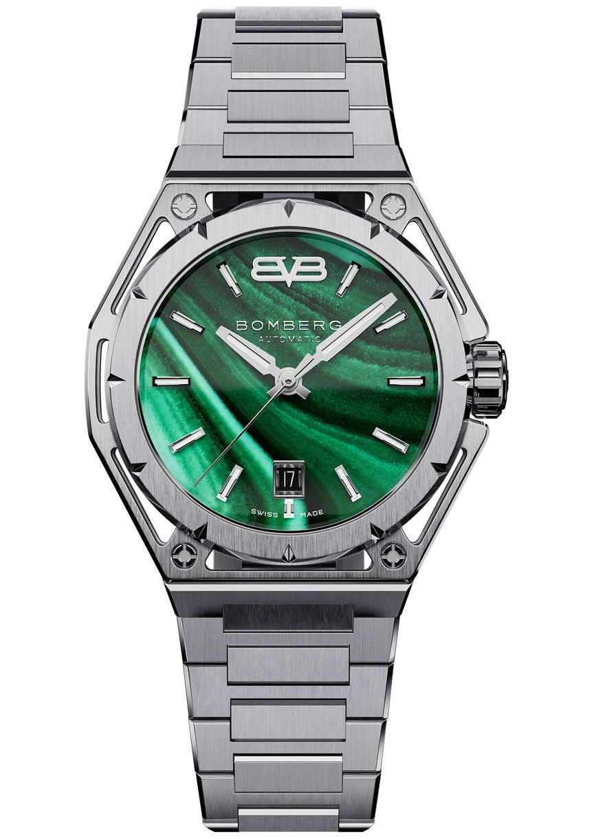 BOMBERG EDGE EDGE MALACHITE STEEL