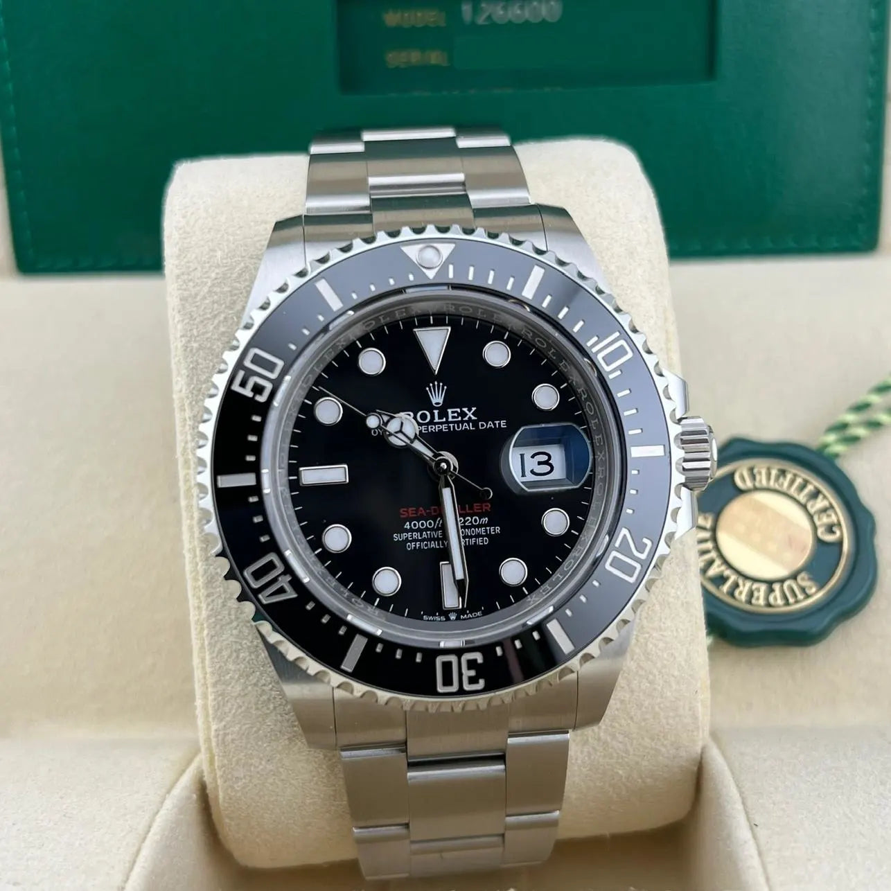 Rolex Sea Dweller 126600-0002 Perpetual Black Dial 43mm Stainless Steel Men’S Watch