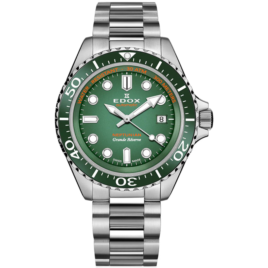 EDOX MEN'S NEPTUNIAN GRANDE RESERVE AUTOMATIC WATCH