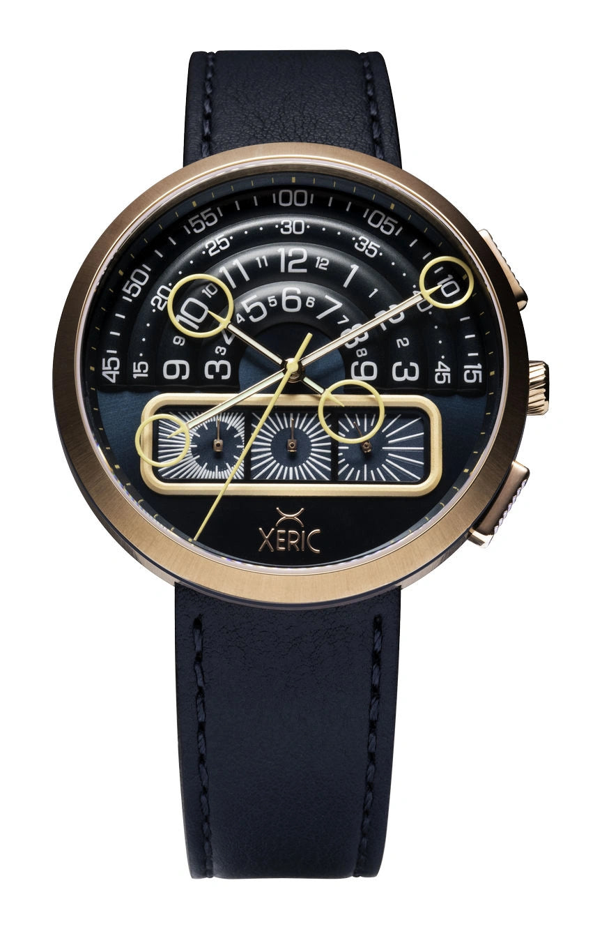 XERIC HALOGRAPH Halograph Chrono Sapphire Rose Gold Indigo