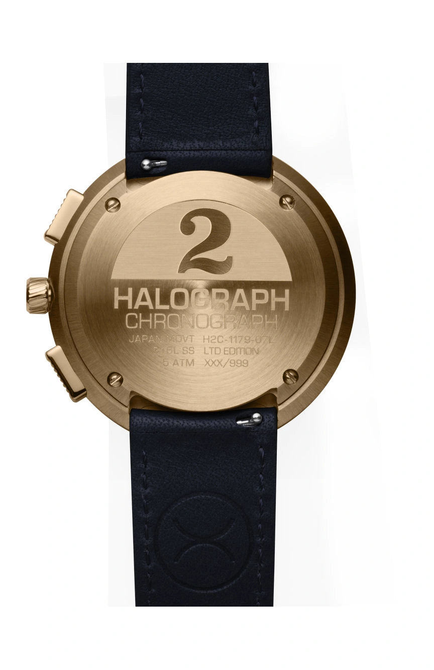 XERIC HALOGRAPH Halograph Chrono Sapphire Rose Gold Indigo