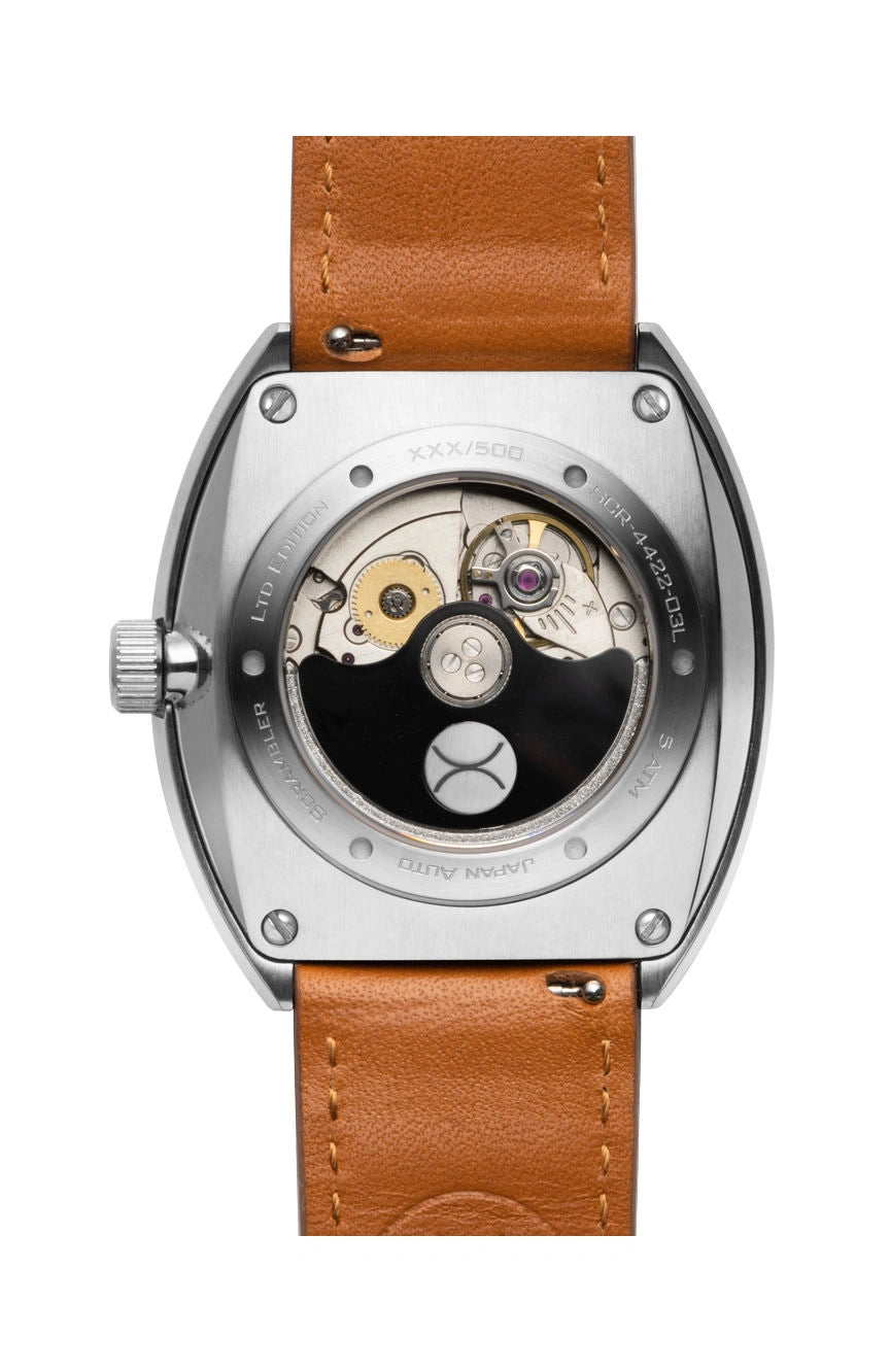 XERIC SCRAMBLER Scrambler Automatic Wandering Hour Blue Tan