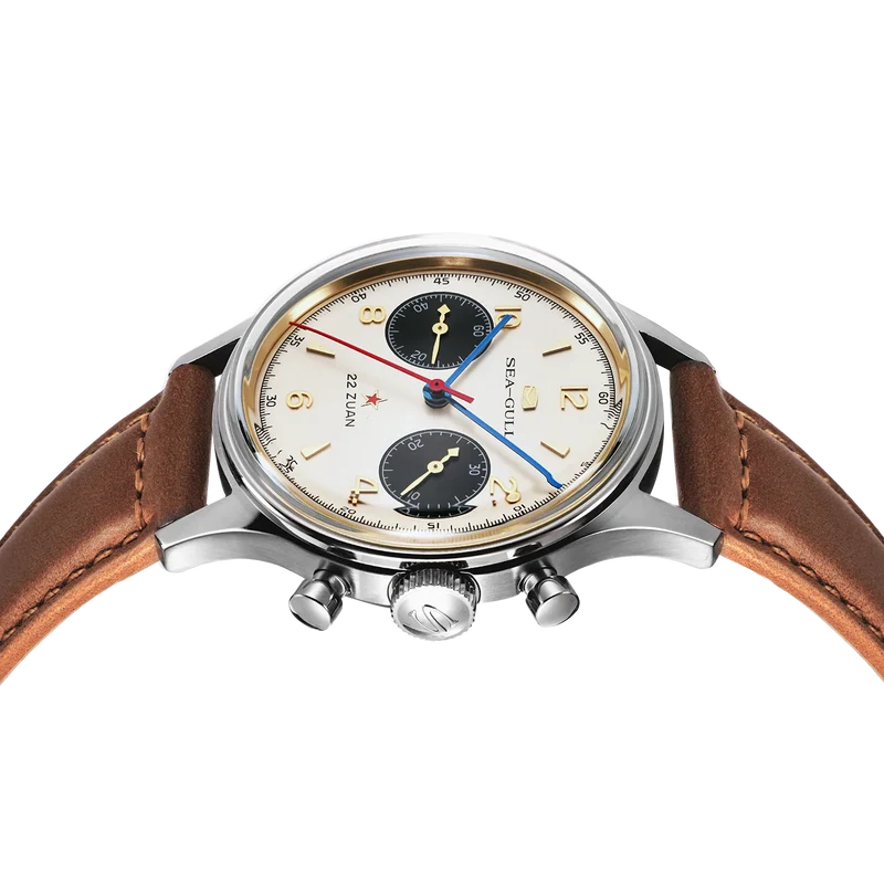 Seagull 1963 Polar Night Edition Panda Eye Chronograph Watch 37.3mm Sea-Gull