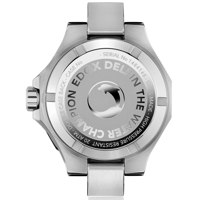 EDOX MEN'S DELFIN THE ORIGINAL DATE QUARTZ WATCH