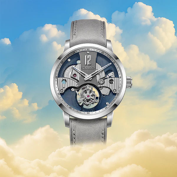 Peacock Witness Hand-Made Guilloché Tourbillon Watch - Reimagined Edition Peacock