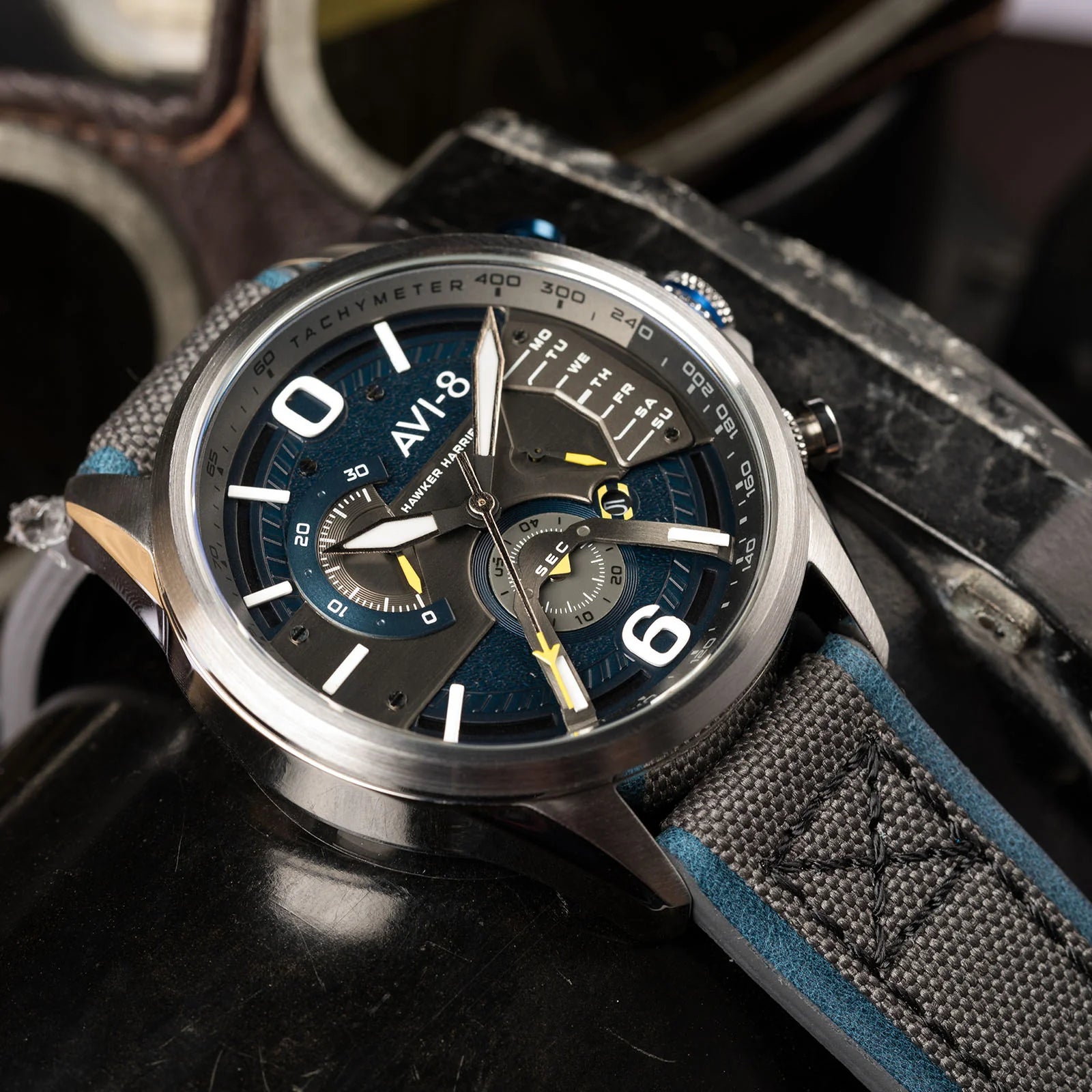 Hawker Harrier II Dual Retrograde Chronograph AV-4056-01 Avi-8