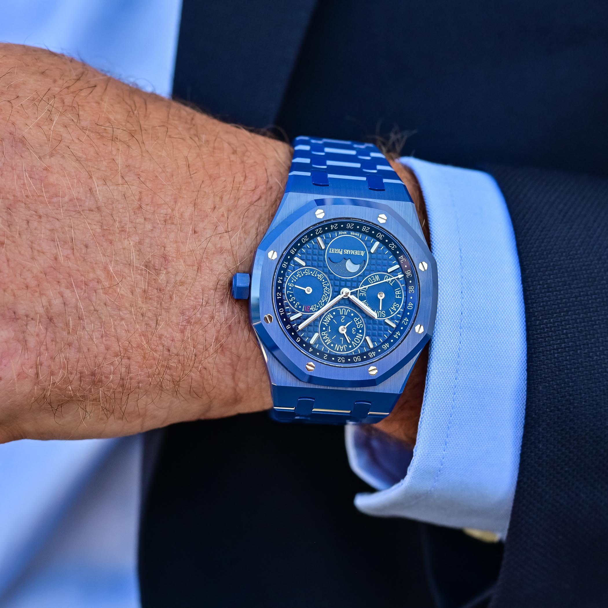 Audemars Piguet Royal Oak 26579CS.OO.1225CS.01 Perpetual Calendar Blue Dial