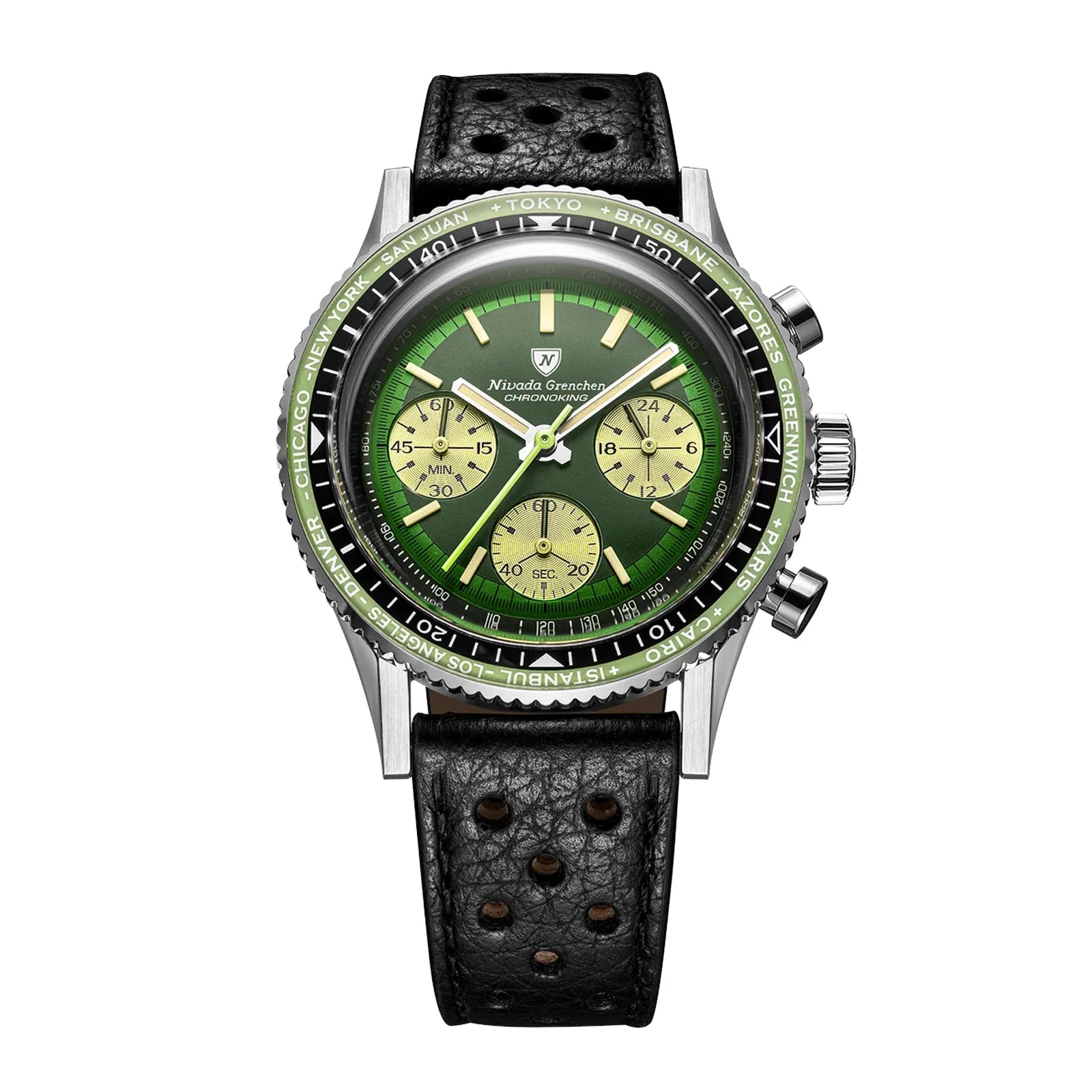 Chronoking Racing Green 38mm 87057Q Nivada Grenchen