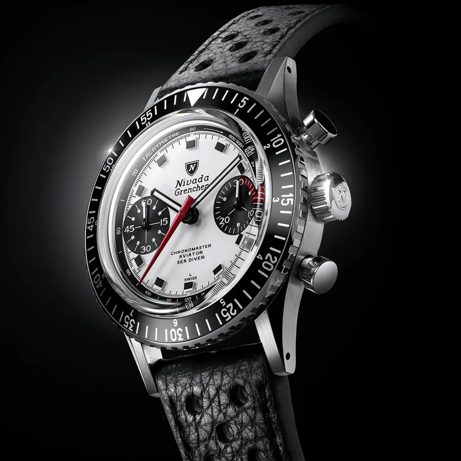 Chronomaster Panda - 38mm 86054M Nivada Grenchen