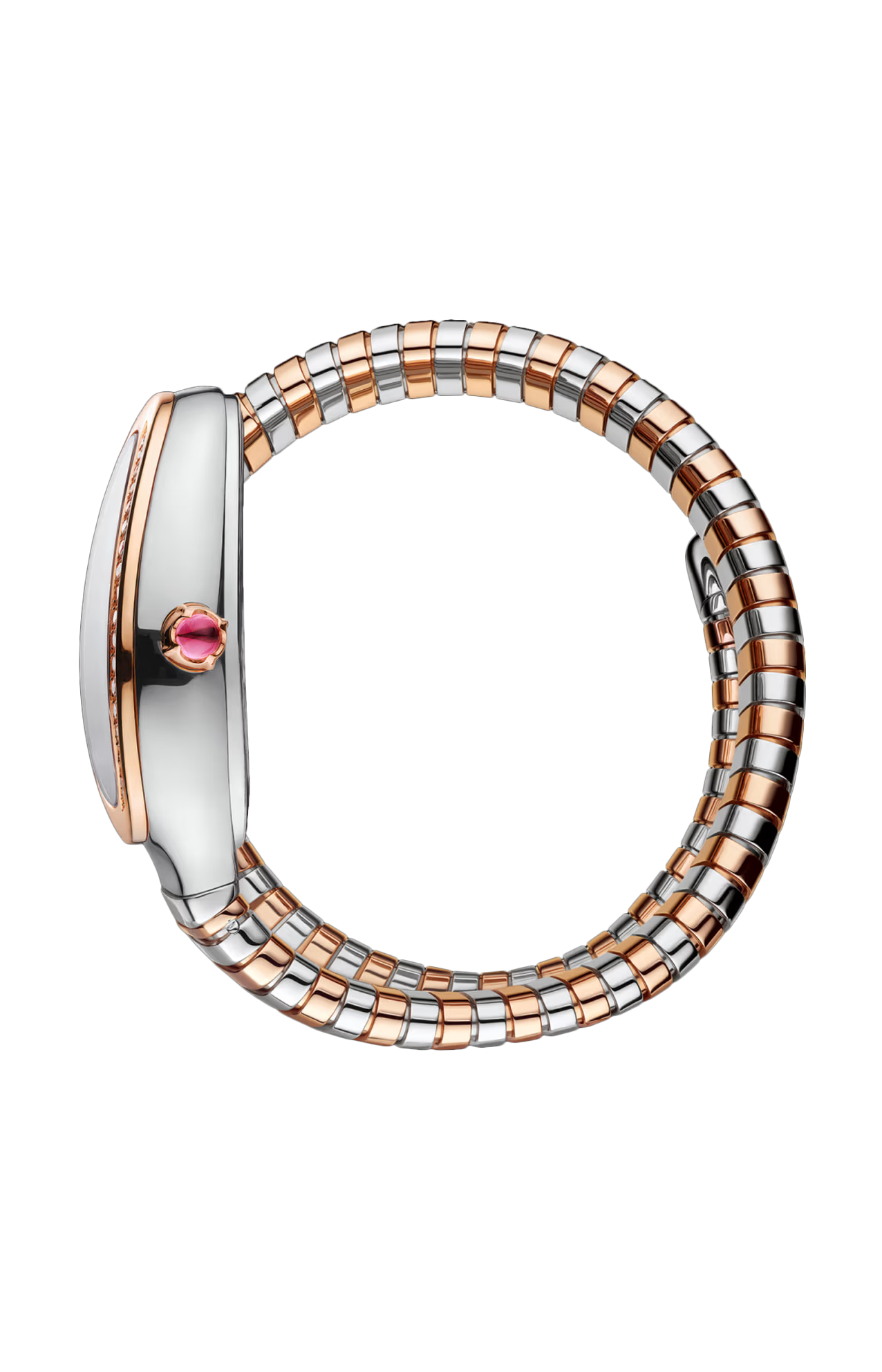 Bvlgari Serpenti Tubogas 18Kt Rose Gold With Diamonds 35Mm Ladies Watch